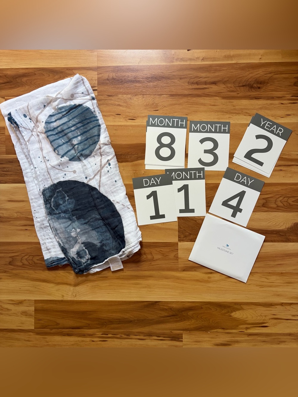 Little Unicorn photo blanket milestone set